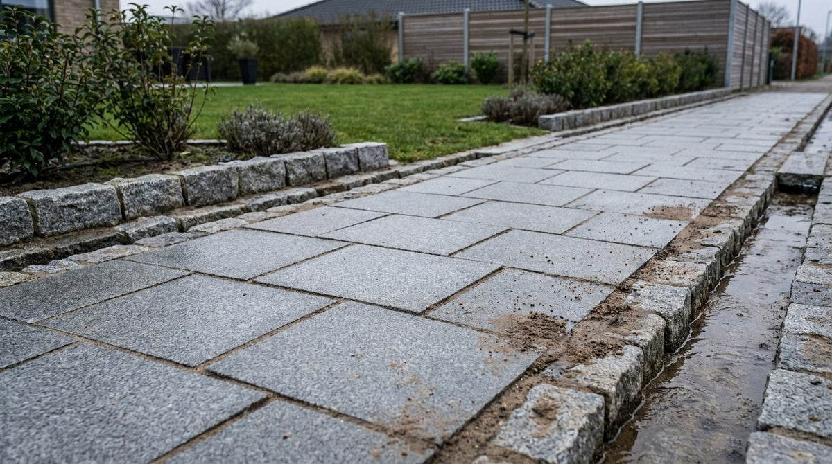 30x30x6 modulfliser i natursten til udendørs belægning i byrum