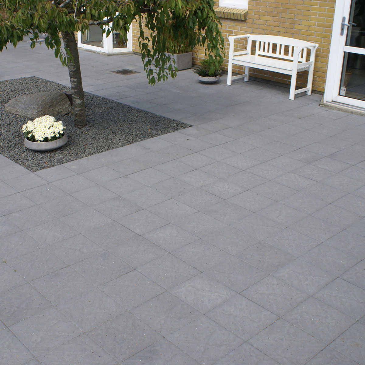 IBF Skiferpræg fliser 30x30x6 cm