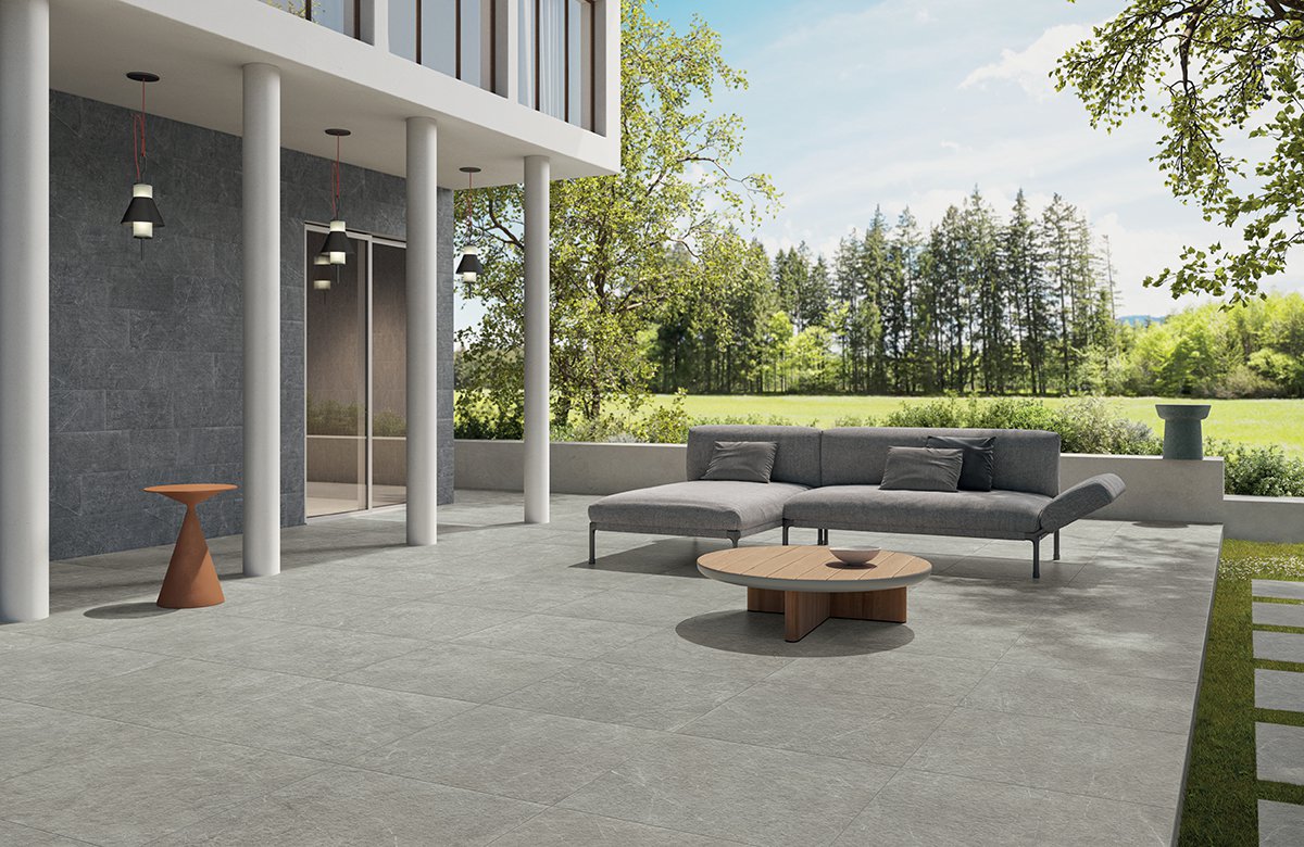 Keramisk flise Arkistone 80x80x2 cm Dark
