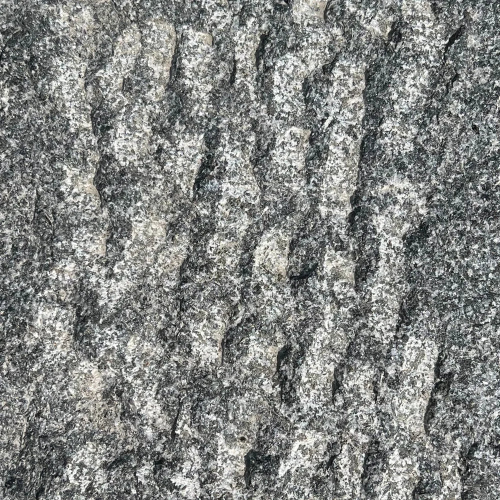 Granit pullert Mørk grå