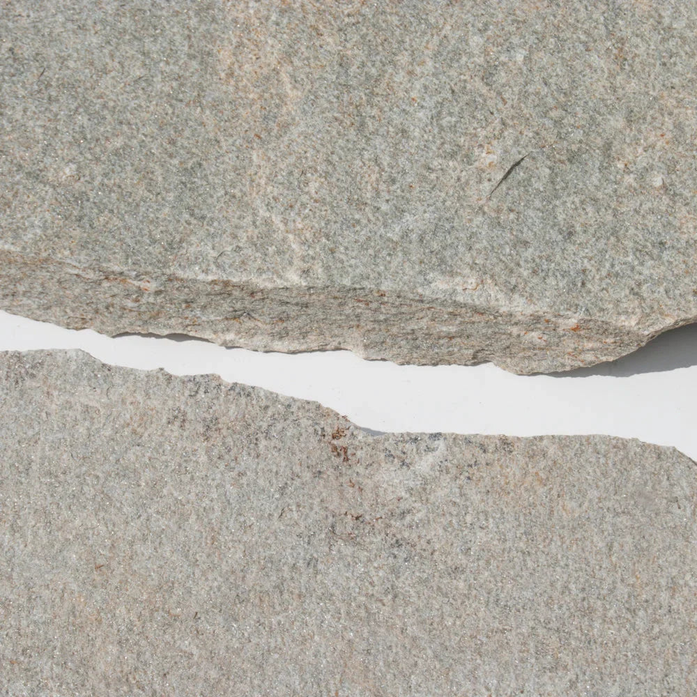 Oval trædesten Grå