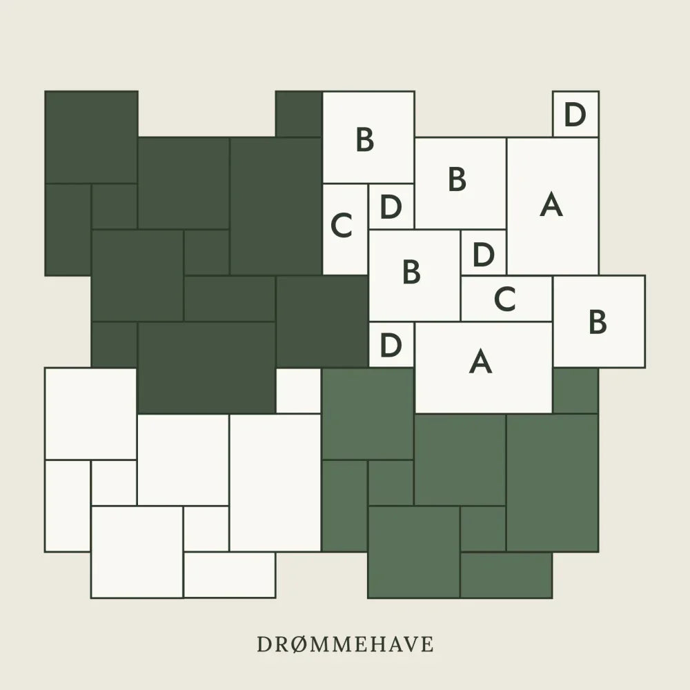 Sandsten i romersk mønster Grå