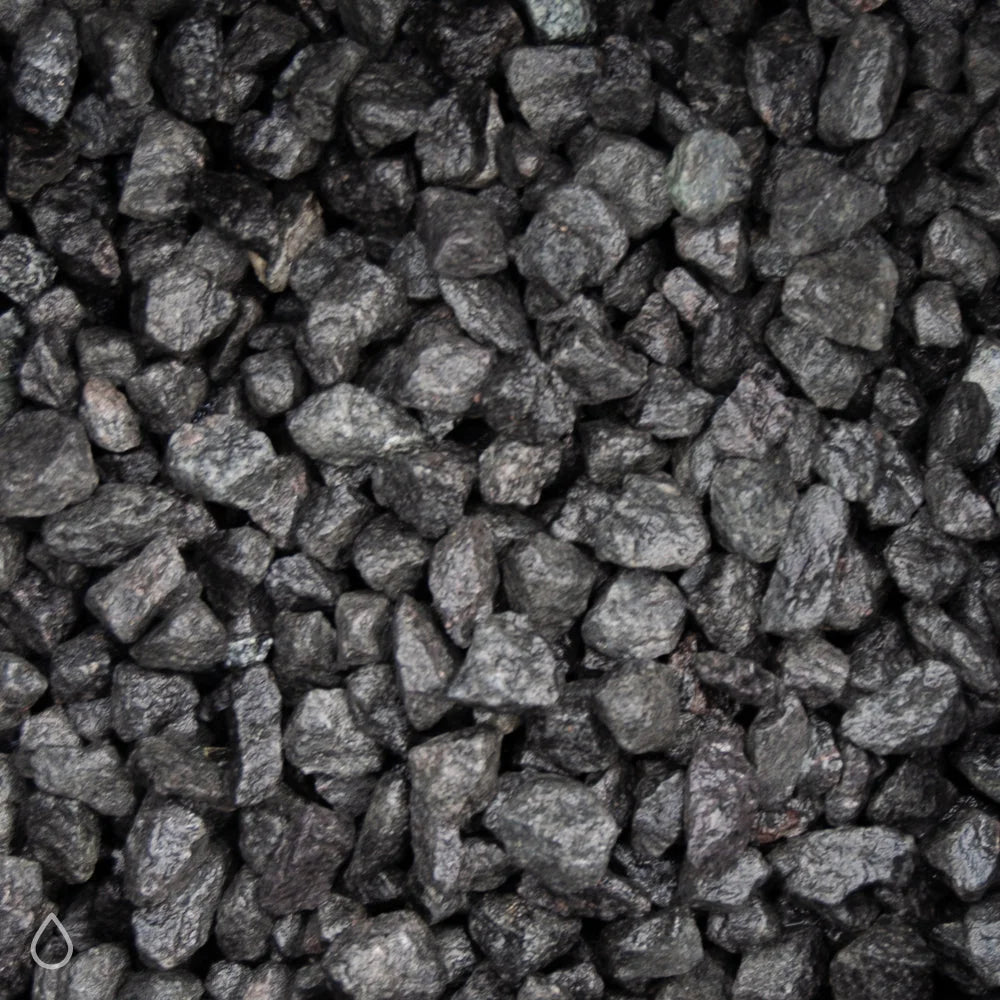 Skærver Sort Hyperit i 11-16 mm