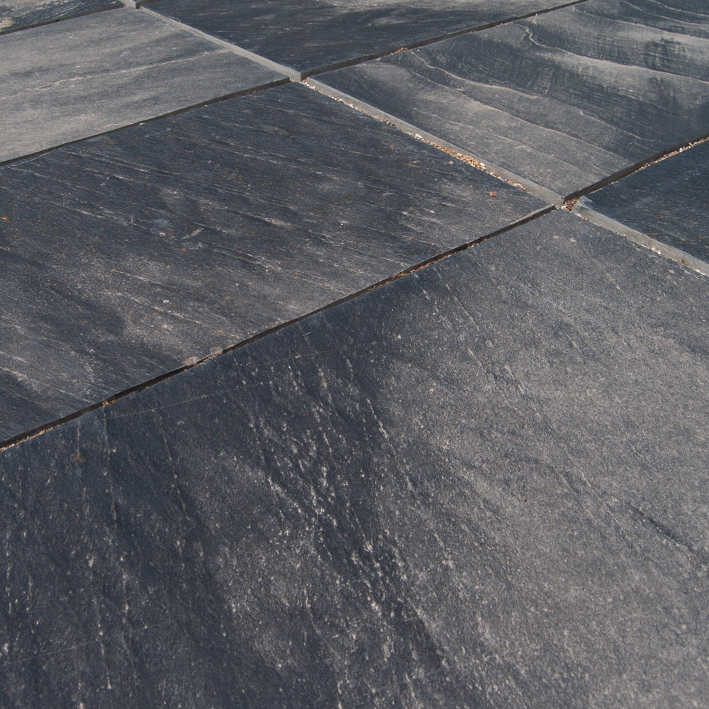 Skifer flise, Brazil grå/sort (30x60x3 cm) (m²)